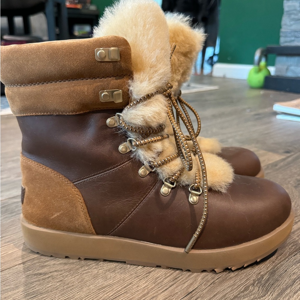 Ugg Brown and Tan Fur-Lined Boots